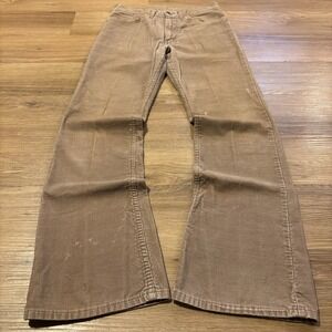 VTG 1978 Levi's 646 Corduroy Pants *28x32 Bell Bottom Flare White Tab Faded 70s